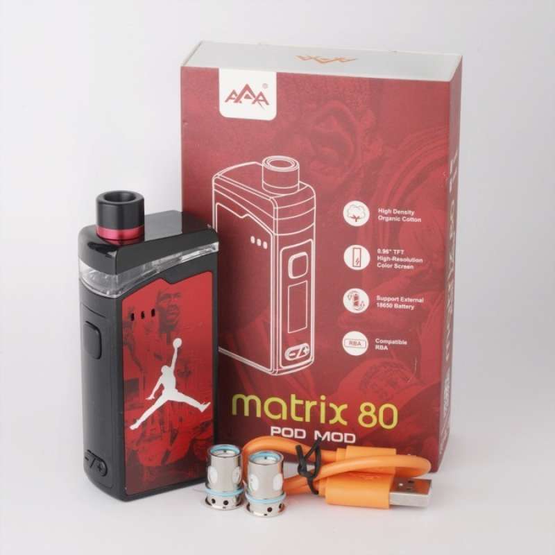 AAA Matrix 80 Pod Mod - 2 in 1 with 4 Coil - Cell 2000mh